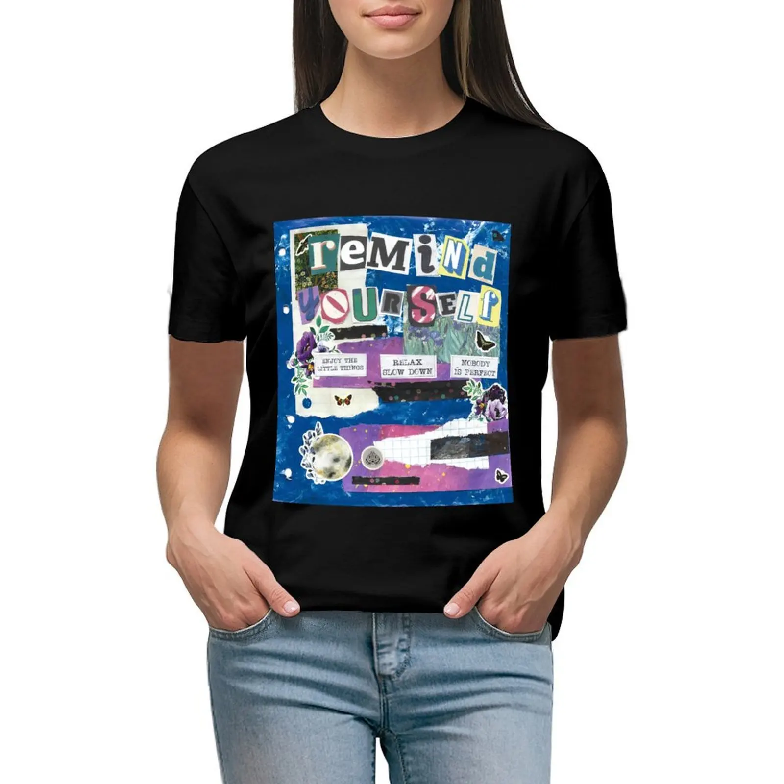 Remind Yourself Collage T-Shirt Short sleeve tee cute tops funny plus sizes t-shirts for Women graphic tees
Remind Yourself Collage T-Shirt Short sleeve tee cute tops funny plus sizes t-shirts for Women graphic tees