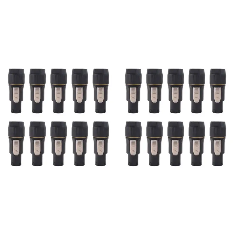 A36T-20Pcs 3Pins True Locking Connector Female Plug Jack NAC3FX-W NAC3MX-W PA66 Material IP65 Grade Waterproof
A36T-20Pcs 3Pins True Locking Connector Female Plug Jack NAC3FX-W NAC3MX-W PA66 Material IP65 Grade Waterproof