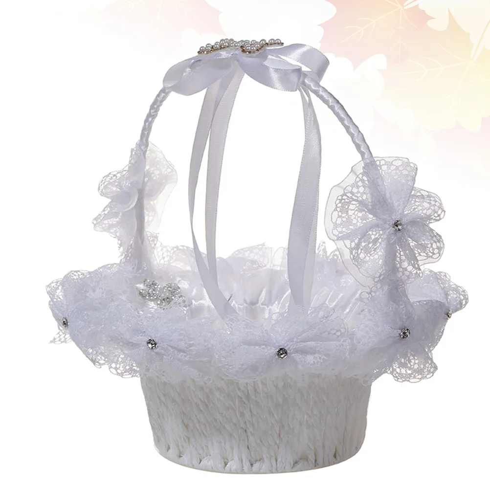 Butterfly Knot Flower Basket Lightweight Wedding Rose Petal Holder For Bridal Party Event Decor Girl Flower Baskets
Butterfly Knot Flower Basket Lightweight Wedding Rose Petal Holder For Bridal Party Event Decor Girl Flower Baskets