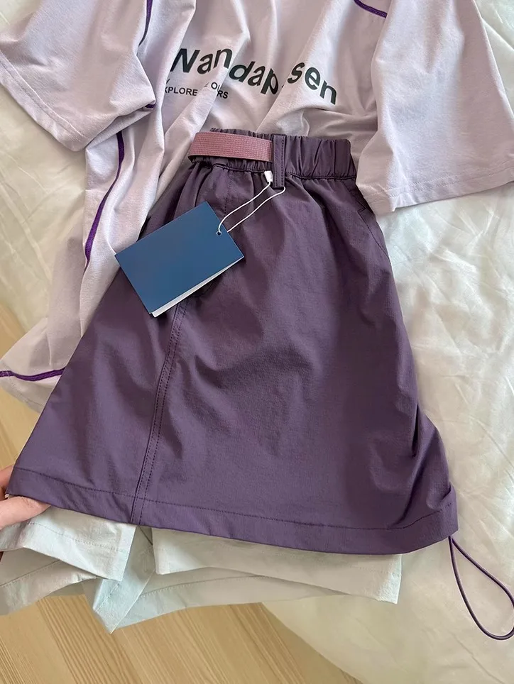 American Color Block Quick Dry Fitness Skort Women Summer New High Waist Casual Versatile Slimming Short Skirt Commute Korean... 6 S7626d4e0ab1d4c4d99e4680f00607433T