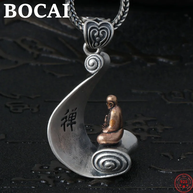 BOCAI S925 Стерлинговое серебро подвески для женщин и мужчин новая мода Бодхидхарма пробуждение к истине амулет ювелирные изделия Бесплатная доставка
BOCAI S925 Стерлинговое серебро подвески для женщин и мужчин новая мода Бодхидхарма пробуждение к истине амулет ювелирные изделия Бесплатная доставка