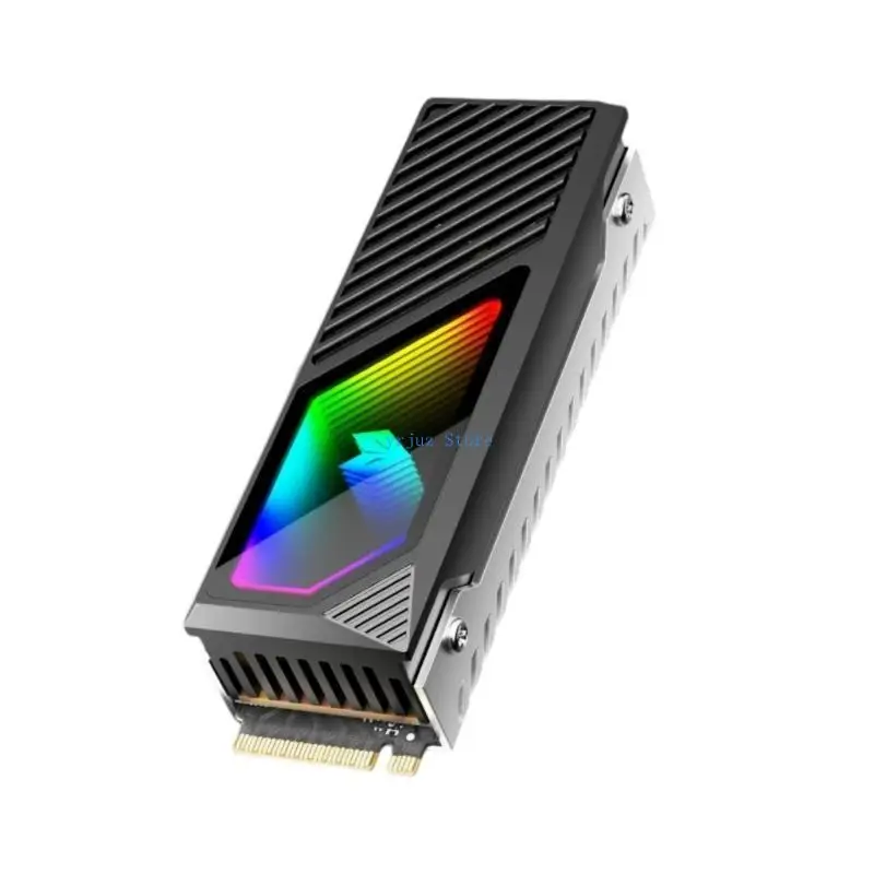 583D 2280 Solid Disk Heatsink Set With ARGB Fan Aluminum Cooling Fins With Thermal Pad
583D 2280 Solid Disk Heatsink Set With ARGB Fan Aluminum Cooling Fins With Thermal Pad