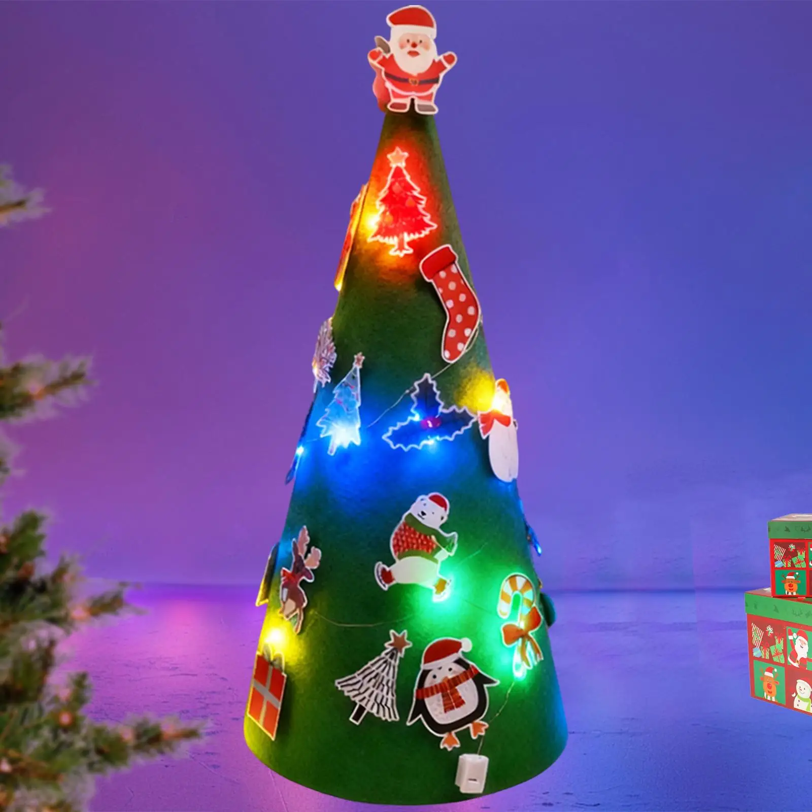 Рождественская елка из фетра своими руками, с подсветкой, украшения, рождественские украшения, наборы из фетра для рукоделия для малышей, для детей, идеи рождественских подарков, декор
Рождественская елка из фетра своими руками, с подсветкой, украшения, рождественские украшения, наборы из фетра для рукоделия для малышей, для детей, идеи рождественских подарков, декор