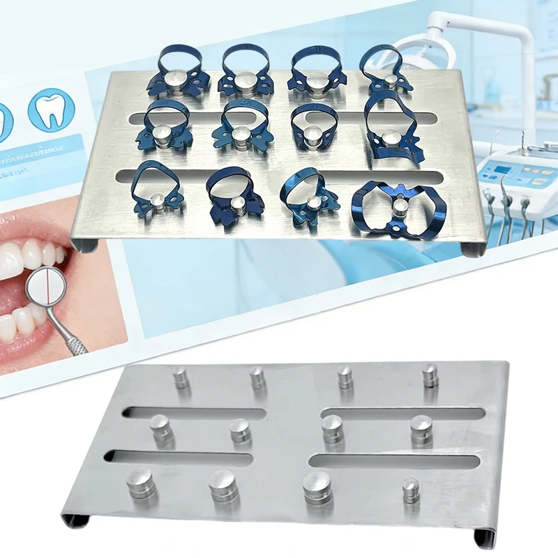 12Pcs Dental Rubber Dam Clamps Endodontic Restorative Stainless Steel Frame Clip for Oral Surgery Dental Barrier Holder Tools
12Pcs Dental Rubber Dam Clamps Endodontic Restorative Stainless Steel Frame Clip for Oral Surgery Dental Barrier Holder Tools