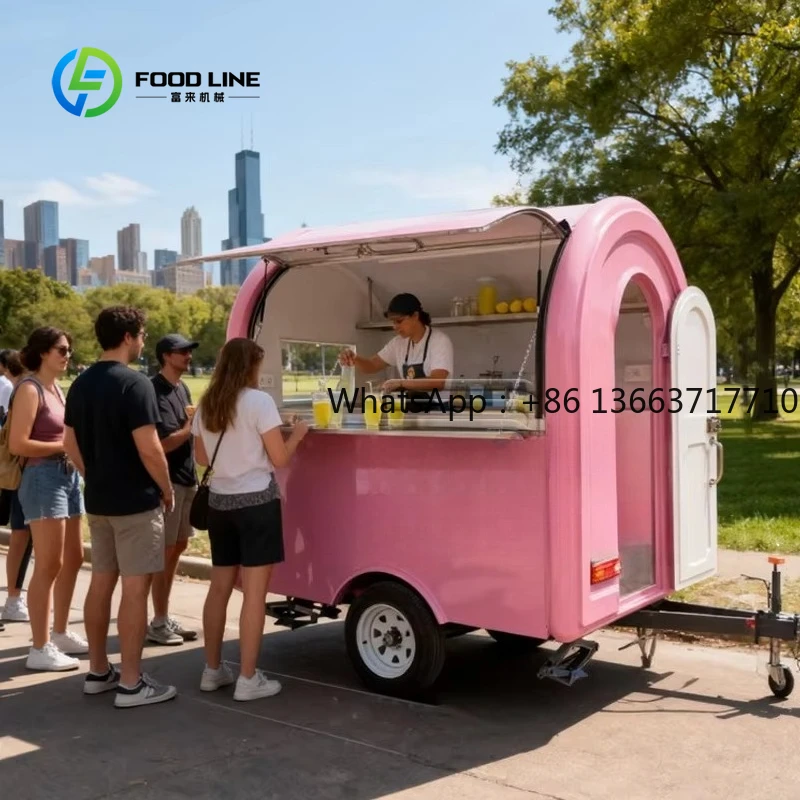 Customized Portable Fiberglass Cute Food Cart Catering Kiosk Trend Bubble Tea Soft Cold Drink Wine Juice Milkshakes For Business
Customized Portable Fiberglass Cute Food Cart Catering Kiosk Trend Bubble Tea Soft Cold Drink Wine Juice Milkshakes For Business