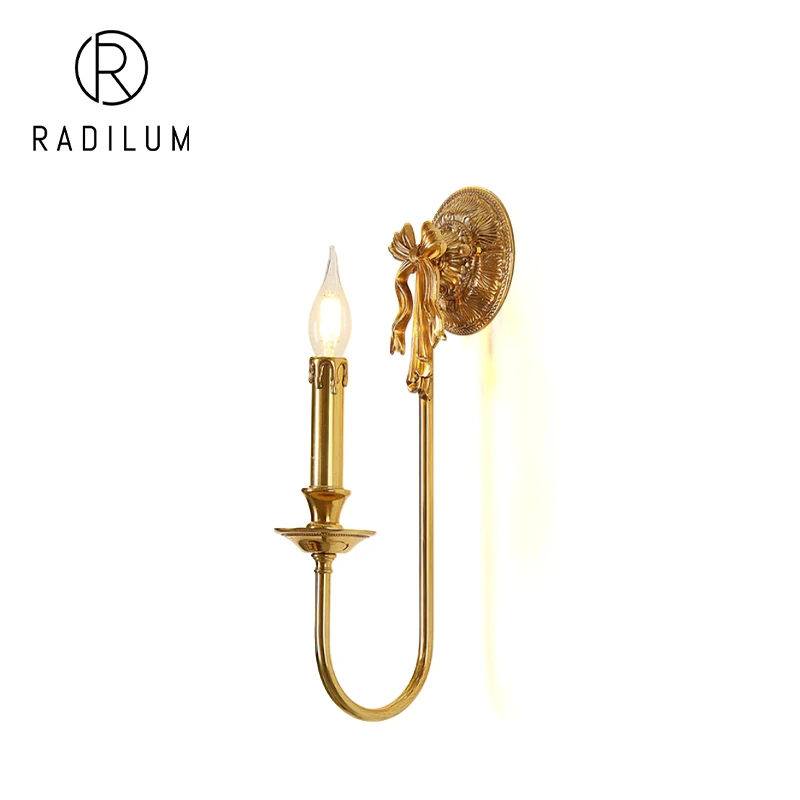 Vintage Wall Lamp French Cream Decor Brass Metal Bow Knot Ribbon Candle LED Luxury Romantic Princess Art Bow Sconce Light Lamp
Vintage Wall Lamp French Cream Decor Brass Metal Bow Knot Ribbon Candle LED Luxury Romantic Princess Art Bow Sconce Light Lamp