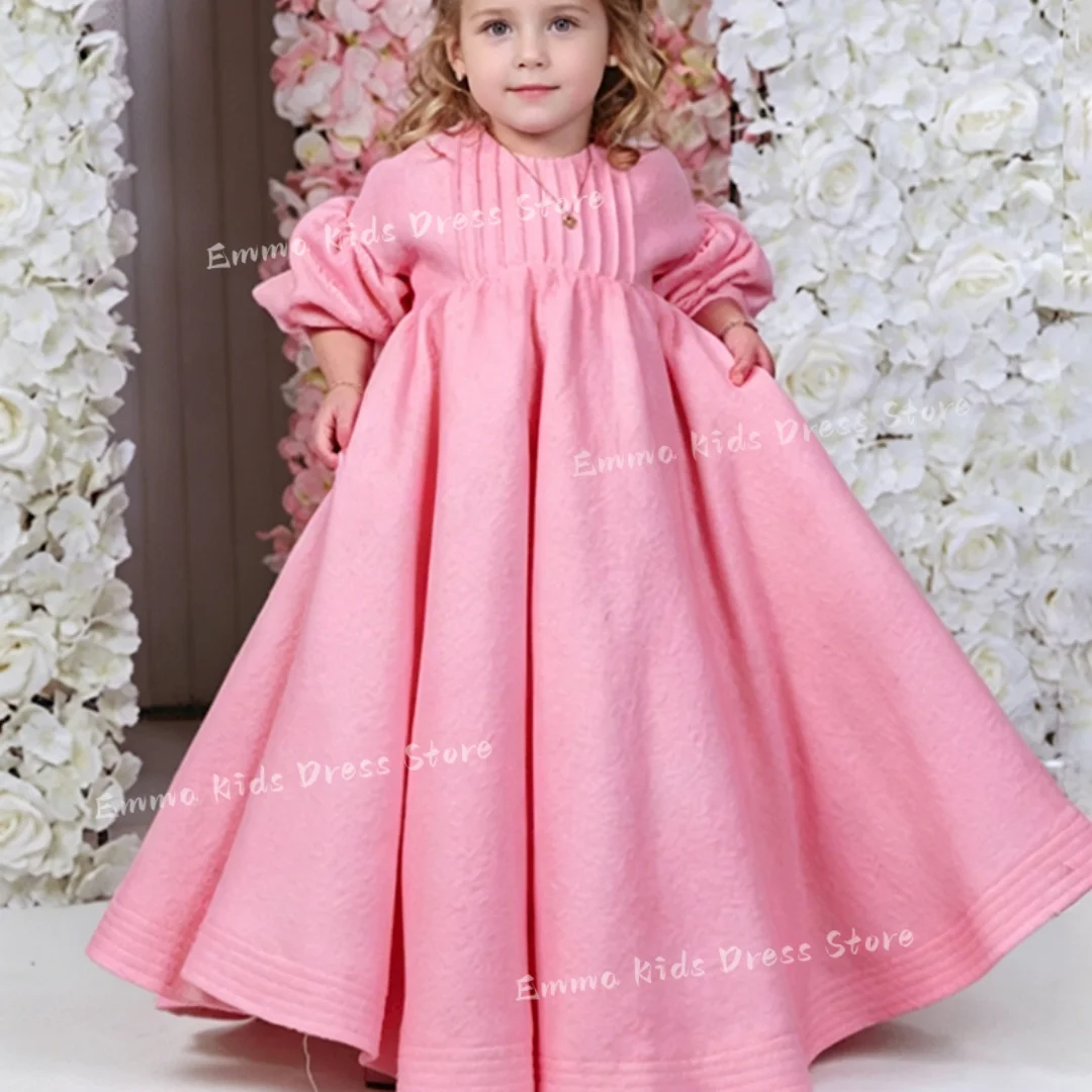 Custom White Flower Girl Dress Birthday Luxury with Bow Girl'sFirst Communion Elegant Ball Gown
Custom White Flower Girl Dress Birthday Luxury with Bow Girl'sFirst Communion Elegant Ball Gown