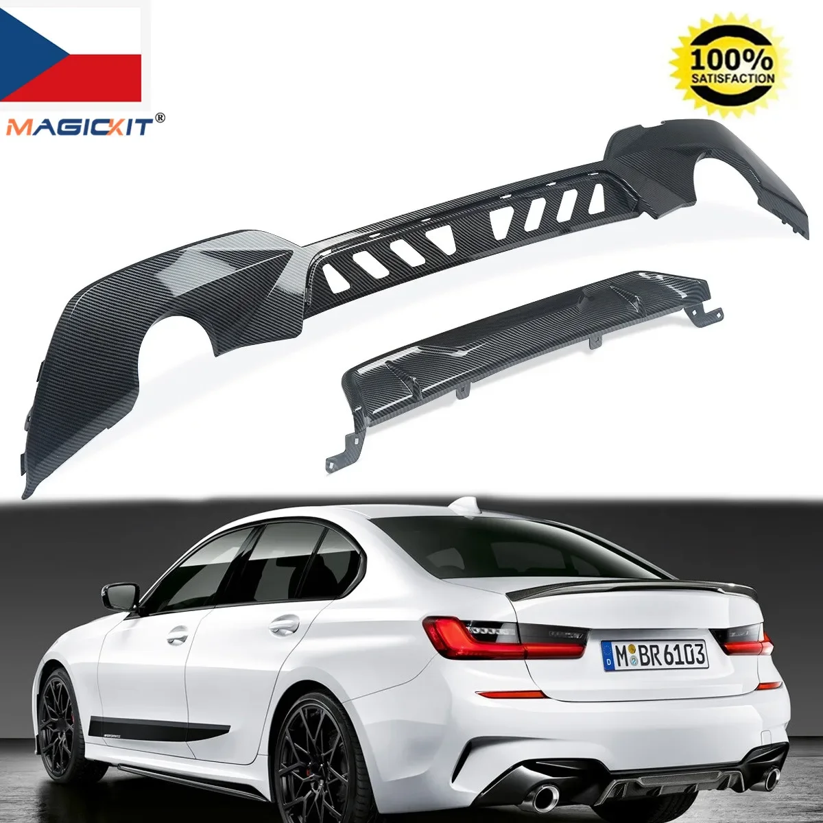 MagicKit For BMW G20 M Performance M340 Type Rear Bumper Lip Diffuser Carbon Fiber Style
MagicKit For BMW G20 M Performance M340 Type Rear Bumper Lip Diffuser Carbon Fiber Style