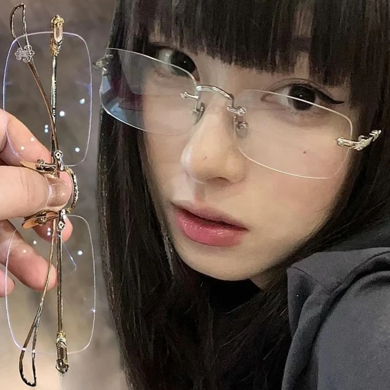 Rimless Rectangle Sunglasses for Men Women Fashion Vintage Shades Brand Design Ocean Lenses Sun Glasses UV400 Metal Eyewear
Rimless Rectangle Sunglasses for Men Women Fashion Vintage Shades Brand Design Ocean Lenses Sun Glasses UV400 Metal Eyewear