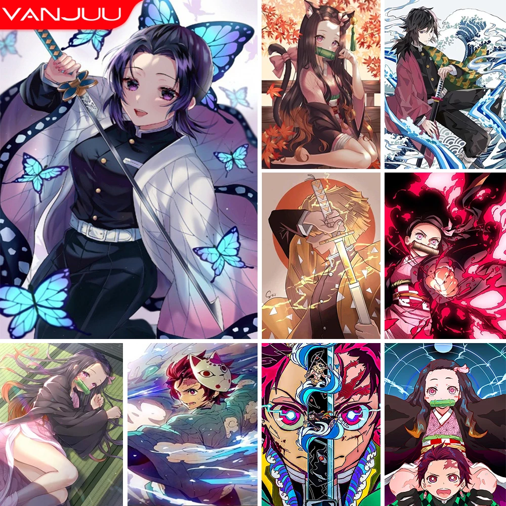 5D Diamond Painting Anime Character Diamond Embroidery Demon Slayer Mosaic Picture DIY Cross Stitch Kits Home Decor Gift
5D Diamond Painting Anime Character Diamond Embroidery Demon Slayer Mosaic Picture DIY Cross Stitch Kits Home Decor Gift
