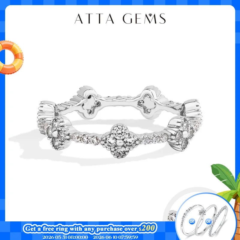 ATTAGEMS Eternity DVVS1 Moissanite Ring for Women 100% Real 925 Sterling Silver Gold Plated Wedding Party Charm Fine Jewelry New
ATTAGEMS Eternity DVVS1 Moissanite Ring for Women 100% Real 925 Sterling Silver Gold Plated Wedding Party Charm Fine Jewelry New