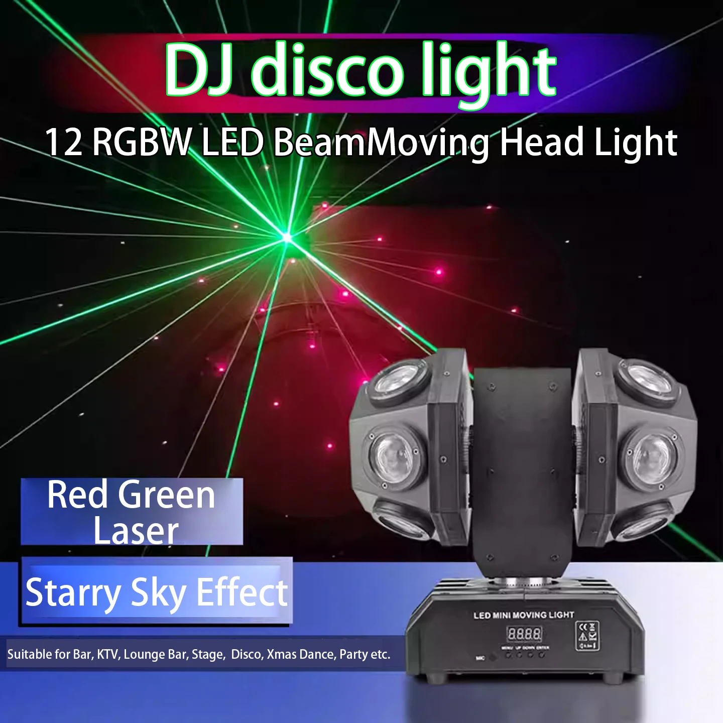 Dj Lights for Parties LED 90w Beam Moving Head Lighting RGBW DMX 512 Dyeing Effect Disco Bar Light Atmosphere Party Clubs Stag
Dj Lights for Parties LED 90w Beam Moving Head Lighting RGBW DMX 512 Dyeing Effect Disco Bar Light Atmosphere Party Clubs Stag