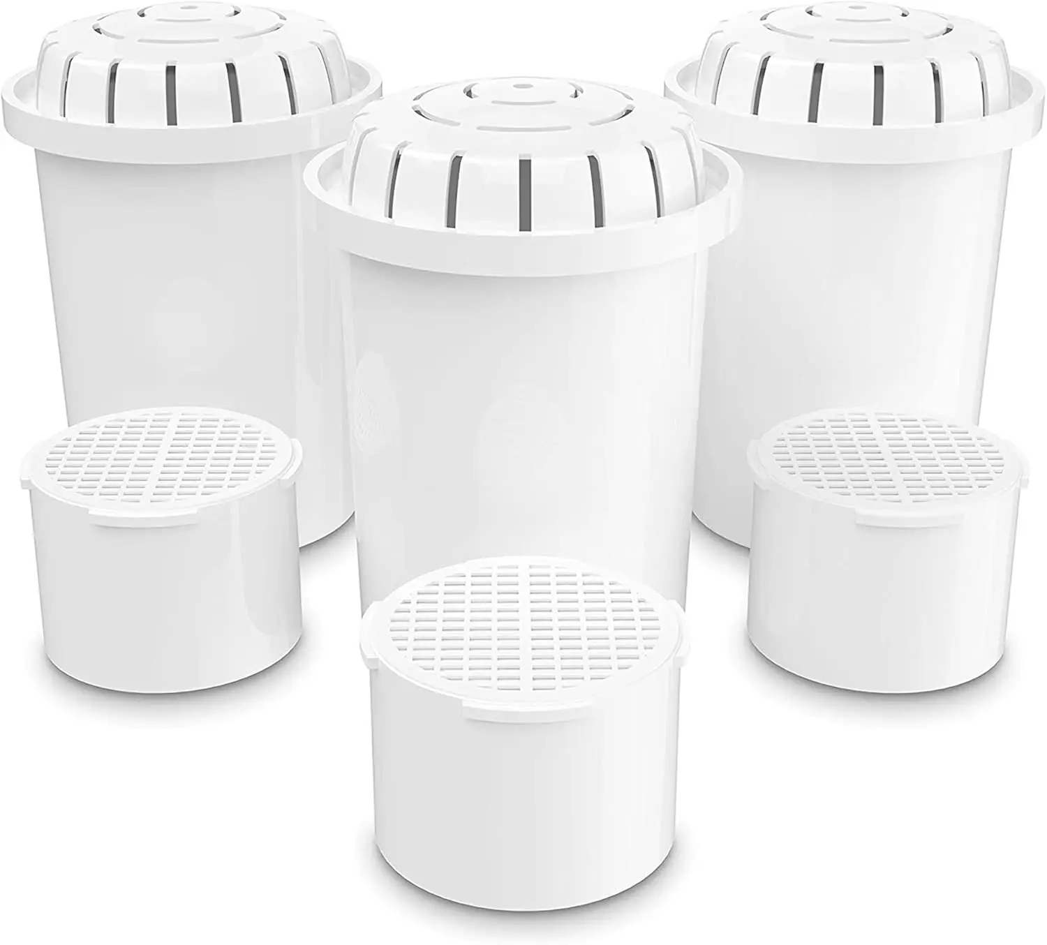 - 3-Pack Alkaline Water Filter PH001 with 3-Pack PH002 UF Membrane Replacement for Water Filter Pitchers (PH001: 96 Gallons
- 3-Pack Alkaline Water Filter PH001 with 3-Pack PH002 UF Membrane Replacement for Water Filter Pitchers (PH001: 96 Gallons