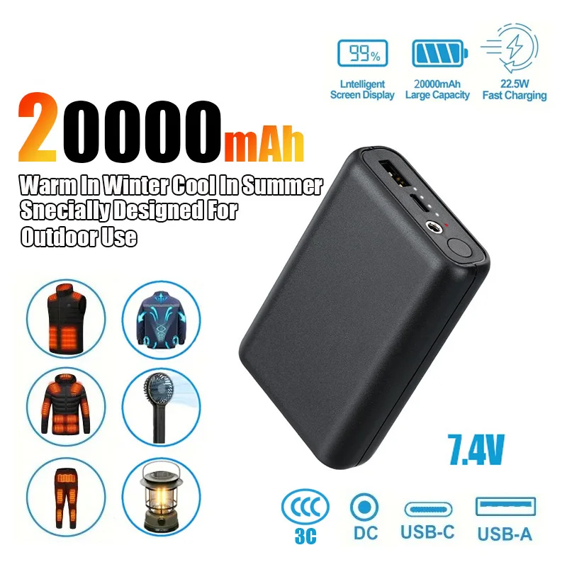 Новый портативный жилет с подогревом 20000 мАч, вспомогательная батарея 7,4 В, 3 А, перезаряжаемая нагревательная коробка, блок питания, подходит для IPhone и Samsung
Новый портативный жилет с подогревом 20000 мАч, вспомогательная батарея 7,4 В, 3 А, перезаряжаемая нагревательная коробка, блок питания, подходит для IPhone и Samsung