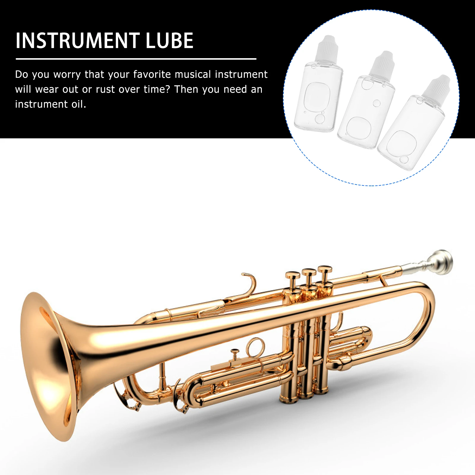 3 Pcs Number Oil Maintenance Key Lubricant Instrument Plastic Lubricating Tuba Trumpet
3 Pcs Number Oil Maintenance Key Lubricant Instrument Plastic Lubricating Tuba Trumpet