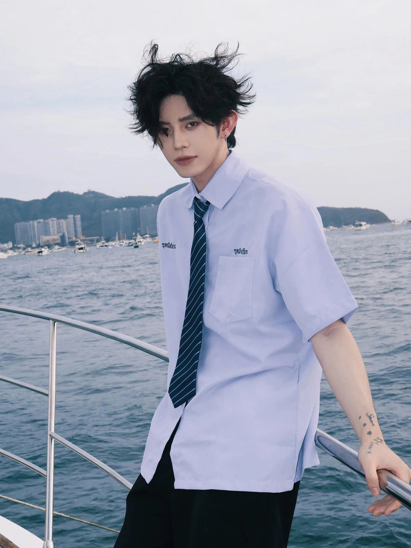 Light Purple Short Sleeve Shirt Tie Casual Thin Summer Male Female Couple Matching Student Shirt Standard Fit Button Detail P...
Light Purple Short Sleeve Shirt Tie Casual Thin Summer Male Female Couple Matching Student Shirt Standard Fit Button Detail P...