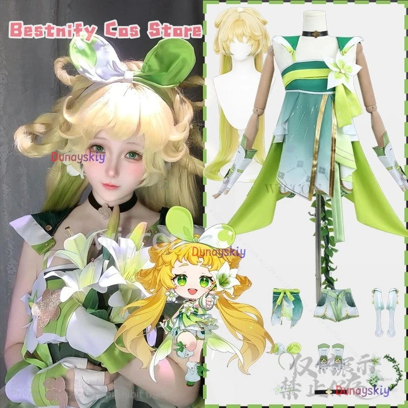 Anime Game Wuthering Waves Cosplay Verina Costume Green Elf Spring Dress Forest Style Girls Woman Lolita Earwear Wigs Customized
Anime Game Wuthering Waves Cosplay Verina Costume Green Elf Spring Dress Forest Style Girls Woman Lolita Earwear Wigs Customized