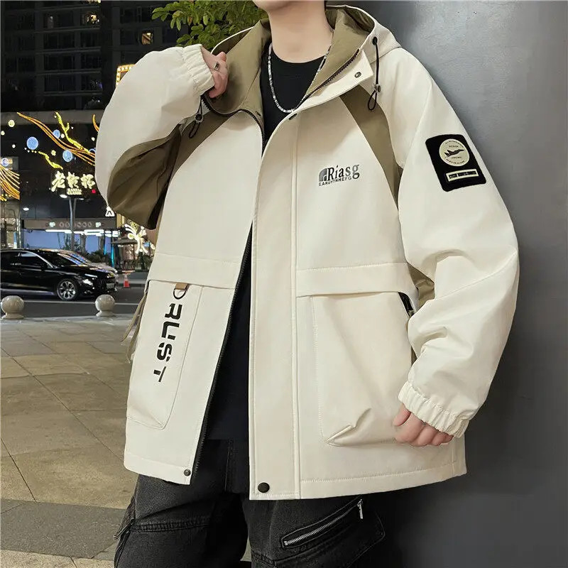 New 2025 Spring Autumn Men's Hooded Casual Jackets Youth Streetwear Windbreaker Outdoor Loose Cargo Coats Daily Tops Clothing
New 2025 Spring Autumn Men's Hooded Casual Jackets Youth Streetwear Windbreaker Outdoor Loose Cargo Coats Daily Tops Clothing