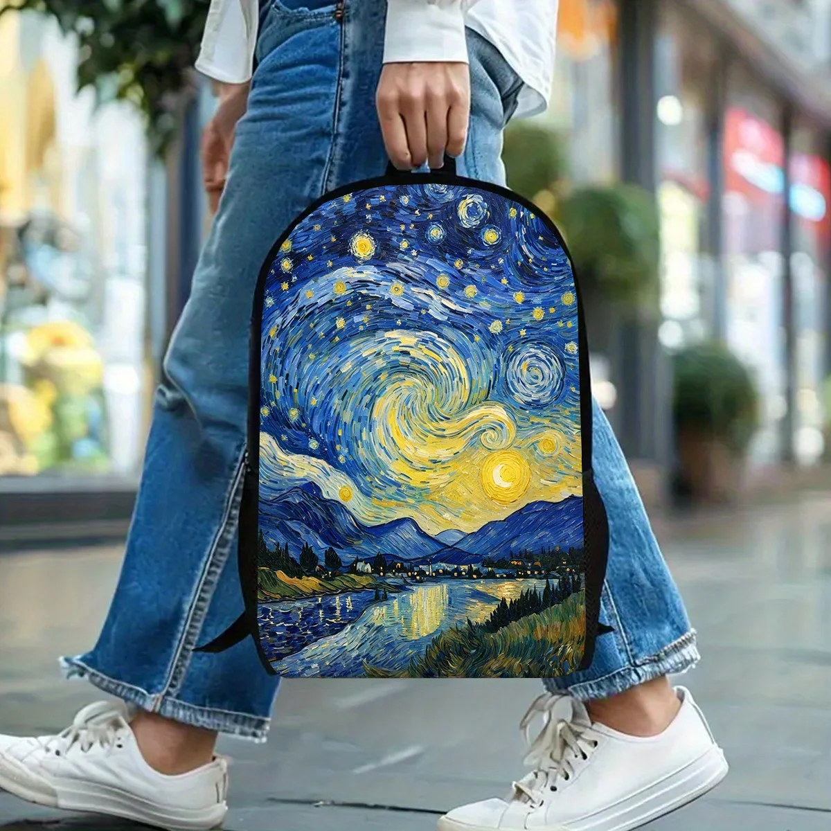 1pc, a Van Gogh Style Starry Sky Backpack, Large Capacity 17-Inch Casual Backpack for Laptops with a Water Bottle Holder - Light
1pc, a Van Gogh Style Starry Sky Backpack, Large Capacity 17-Inch Casual Backpack for Laptops with a Water Bottle Holder - Light