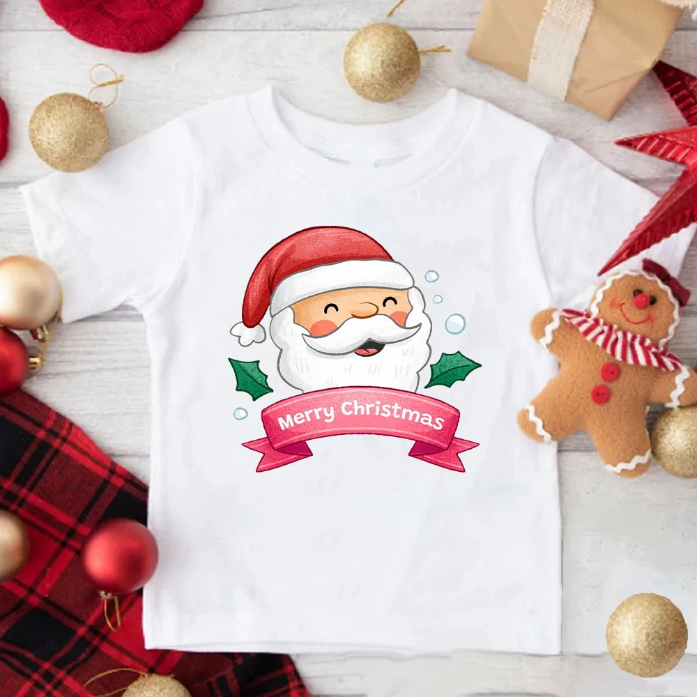 Merry Christmas Santa Claus Print Kid T-shirt Xmas Boy Girl Clothes Christmas Party Children T-shirt Xmas Kid Holiday Gift Tee
Merry Christmas Santa Claus Print Kid T-shirt Xmas Boy Girl Clothes Christmas Party Children T-shirt Xmas Kid Holiday Gift Tee