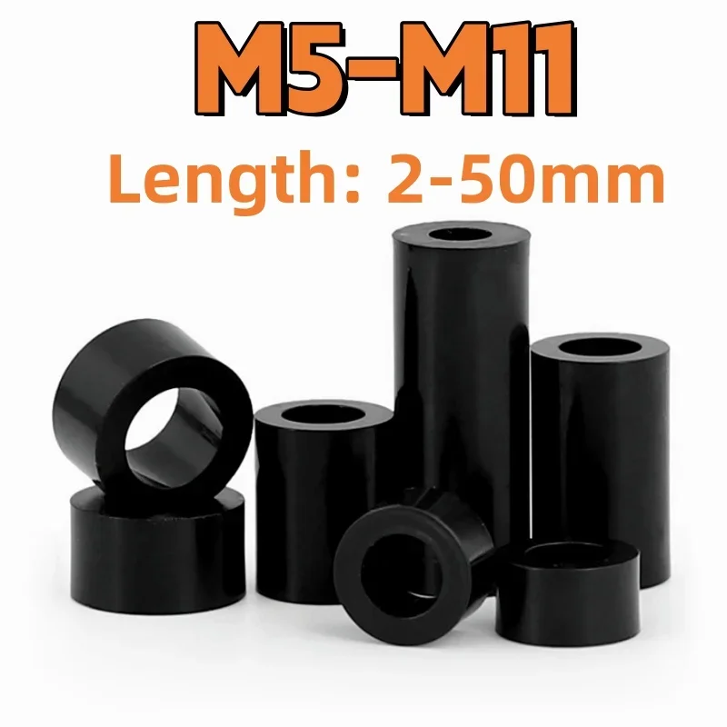 Nylon Column M5 M6 M7 M9 M11 Black ABS Isolation Column Hollow Standoff Washer Non-Threaded PCB Support Spacers for TV Install
Nylon Column M5 M6 M7 M9 M11 Black ABS Isolation Column Hollow Standoff Washer Non-Threaded PCB Support Spacers for TV Install