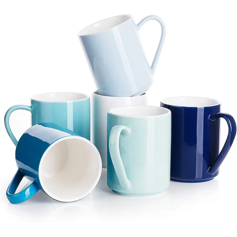 Coffee Mug, Porcelain 11 Oz Coffee Mugs Set of 6, Ceramic Coffee Cups with Handle for Coffee, Tea, Cocoa and Mulled Drinks
Coffee Mug, Porcelain 11 Oz Coffee Mugs Set of 6, Ceramic Coffee Cups with Handle for Coffee, Tea, Cocoa and Mulled Drinks