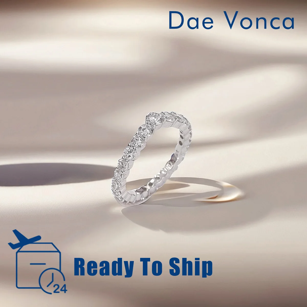 PT950 Curved Full Diamond Eternity Ring Classical Round Shape Lab Grown Diamond Eternity Wedding Band For Women
PT950 Curved Full Diamond Eternity Ring Classical Round Shape Lab Grown Diamond Eternity Wedding Band For Women