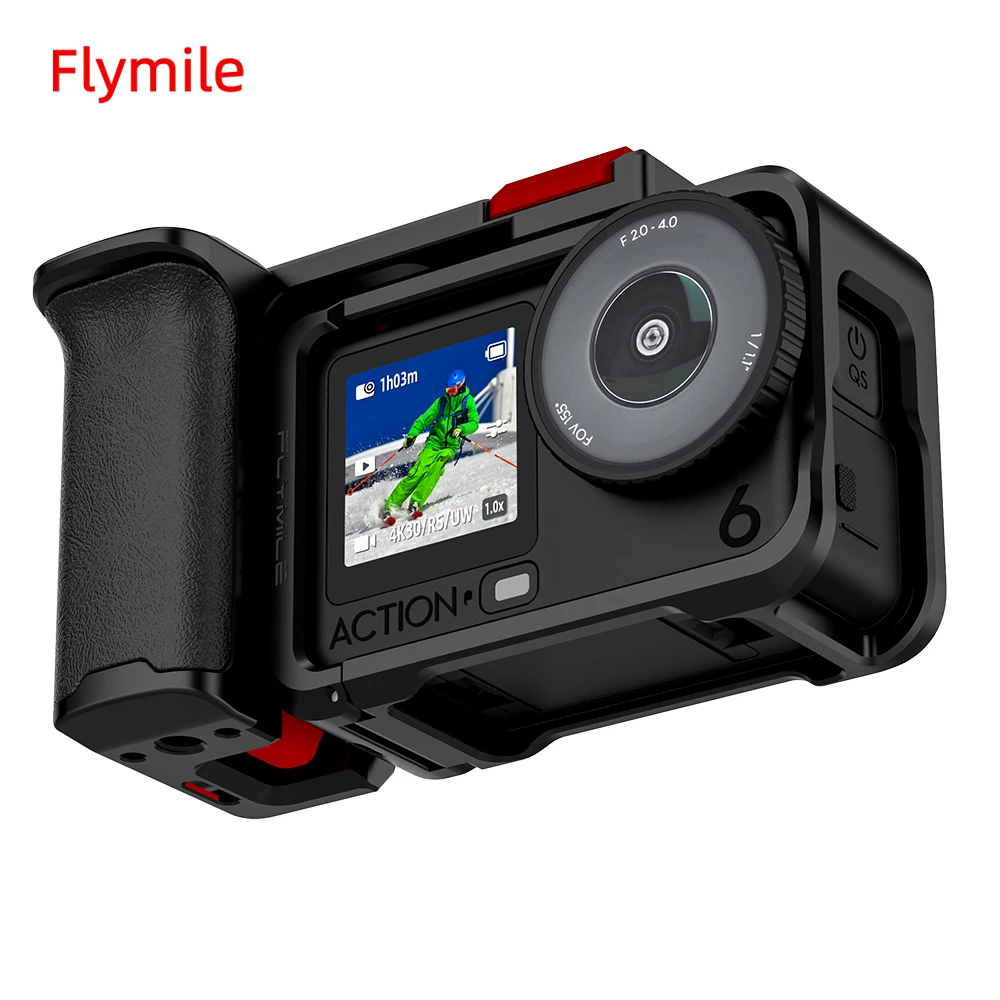 Flymile Action 6 Grip Metal Cage Photography Handle for DJI Osmo Action 6 Accessory Xplorer Grip Aluminum Alloy Protective Case
Flymile Action 6 Grip Metal Cage Photography Handle for DJI Osmo Action 6 Accessory Xplorer Grip Aluminum Alloy Protective Case