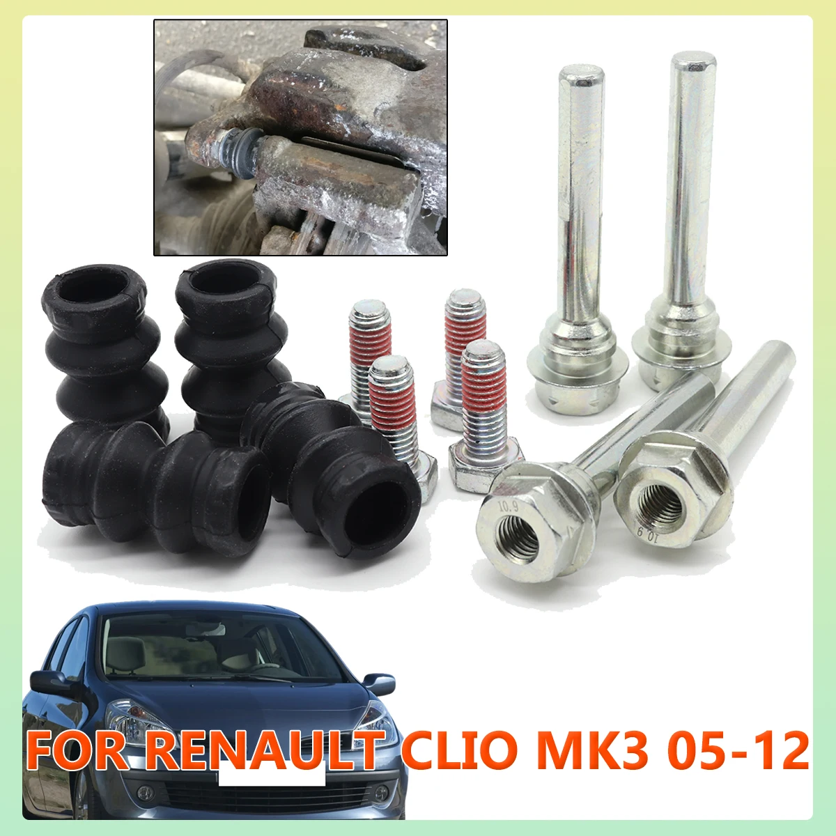 14pcs Front Left Right Brake Caliper Cylinder Slider Guide Pin Bushing Boot Seal For RENAULT CLIO MK3 2005-12 Disc Housing Bolts
14pcs Front Left Right Brake Caliper Cylinder Slider Guide Pin Bushing Boot Seal For RENAULT CLIO MK3 2005-12 Disc Housing Bolts