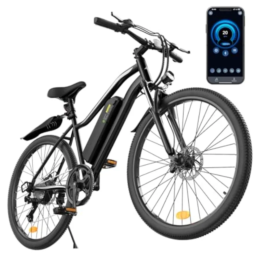 Electric bike for outdoor commuting and mountain riding, aluminum alloy frame, black, 750W/1000W peak motor, 20/25 MPH speed, 3
Electric bike for outdoor commuting and mountain riding, aluminum alloy frame, black, 750W/1000W peak motor, 20/25 MPH speed, 3