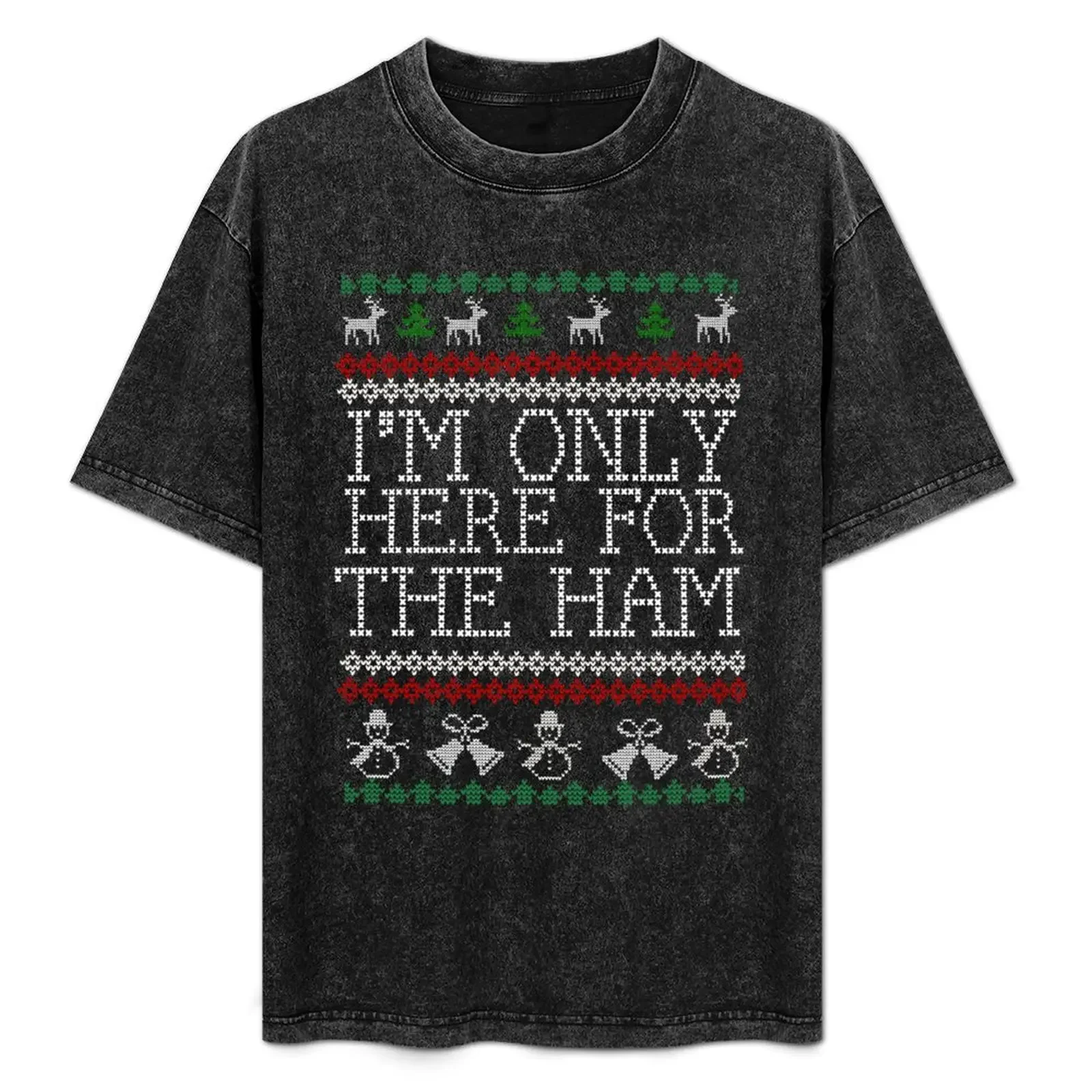 I'm only here for the ham funny knitted christmas food ugly sweater T-Shirt Summer Print Short Sleeve Tee
I'm only here for the ham funny knitted christmas food ugly sweater T-Shirt Summer Print Short Sleeve Tee