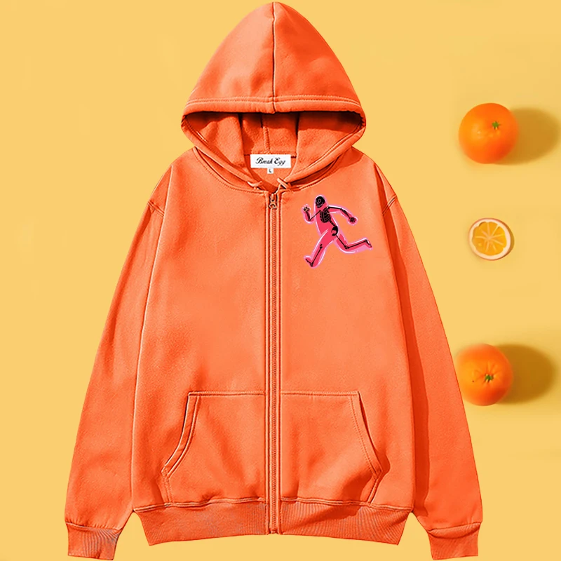 Bubble Skeleton Running Pink Jelly Man Print Women Zipper Hoodie Polyester Pocket Loose Thin Spring Autumn Sport Leisure Sweater
Bubble Skeleton Running Pink Jelly Man Print Women Zipper Hoodie Polyester Pocket Loose Thin Spring Autumn Sport Leisure Sweater