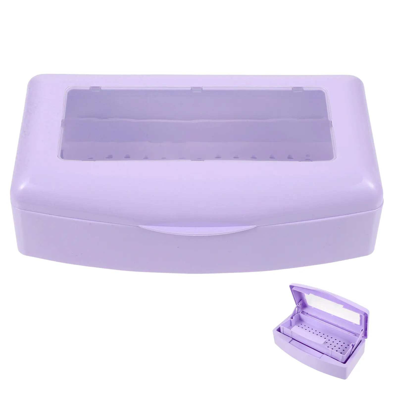 Disinfection Box Plastic Manicure Cleaning Case Organizer Tray Purple Soaking Container Storage Case for Nail Tools Clippers Art
Disinfection Box Plastic Manicure Cleaning Case Organizer Tray Purple Soaking Container Storage Case for Nail Tools Clippers Art