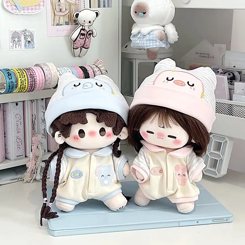 Cute Plush Doll Clothes 20cm Animal Romper Elephant Pig Design Soft Pajamas For Starfish Stuffed Doll Daily Dress Up Lovers
Cute Plush Doll Clothes 20cm Animal Romper Elephant Pig Design Soft Pajamas For Starfish Stuffed Doll Daily Dress Up Lovers