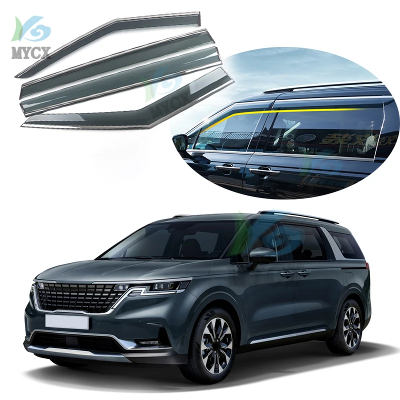 Аксессуары для окон автомобиля для KIA Carnival (Sedona) KA4 2021 2022, дефлектор окна, защита от дождя, козырек, навесы, 4 шт.
Аксессуары для окон автомобиля для KIA Carnival (Sedona) KA4 2021 2022, дефлектор окна, защита от дождя, козырек, навесы, 4 шт.