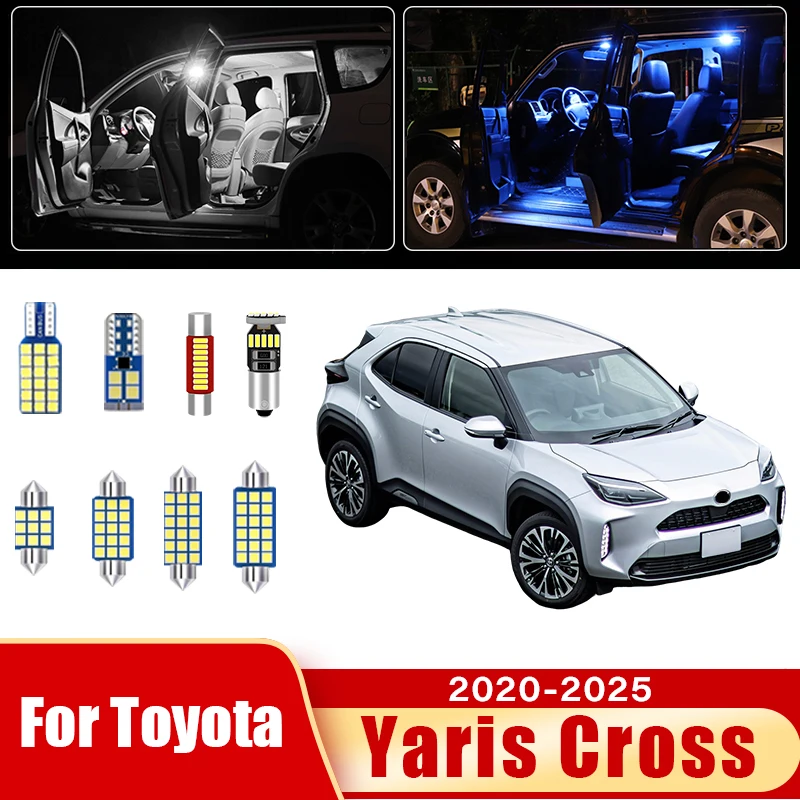 Светодиодная лампа для автомобиля Toyota Yaris Cross XP210 2020-2025: освещение салона, зеркала, багажника, аксессуары
Светодиодная лампа для автомобиля Toyota Yaris Cross XP210 2020-2025: освещение салона, зеркала, багажника, аксессуары