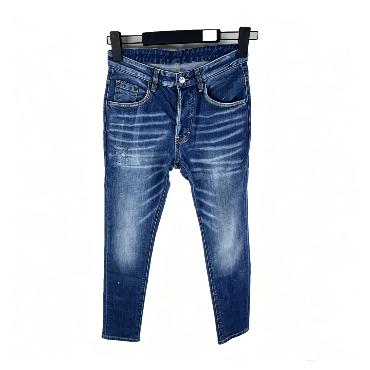 6046 Four Seasons New Men's Jeans Fashion Trend Slim-fit Skinny Pants All-match Small Straight Pants Blue
6046 Four Seasons New Men's Jeans Fashion Trend Slim-fit Skinny Pants All-match Small Straight Pants Blue