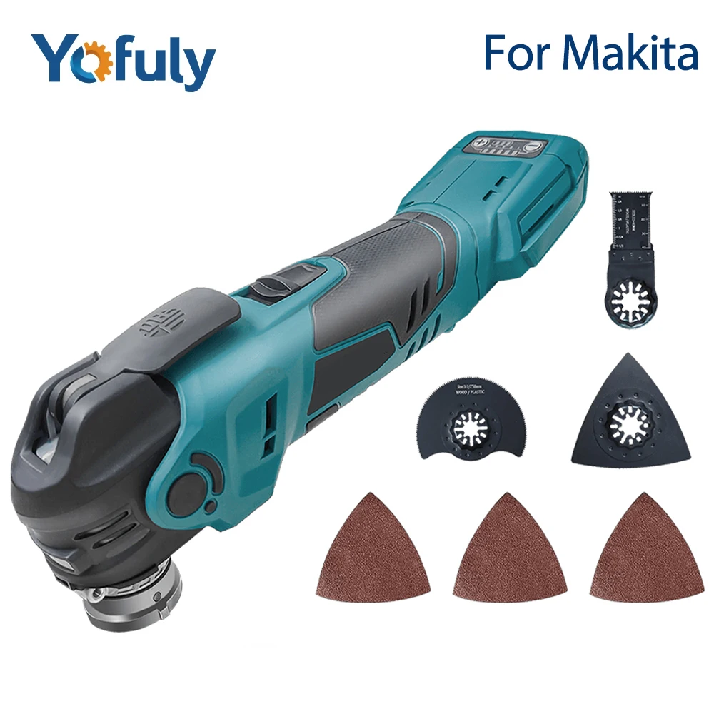 Electric Oscillating Variable Speed Trimmer Saw Renovator Power Machine 600W 20000OPM Multi-function Tool For Makita 18V Battery
Electric Oscillating Variable Speed Trimmer Saw Renovator Power Machine 600W 20000OPM Multi-function Tool For Makita 18V Battery