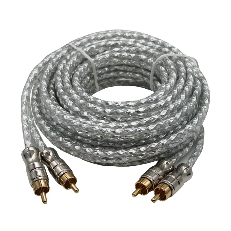 Car Amplifier Audio Cable Subwoofer 5-meter Pure Copper Signal Cable Car Audio Modification Lotus Head Accesories Para Auto
Car Amplifier Audio Cable Subwoofer 5-meter Pure Copper Signal Cable Car Audio Modification Lotus Head Accesories Para Auto