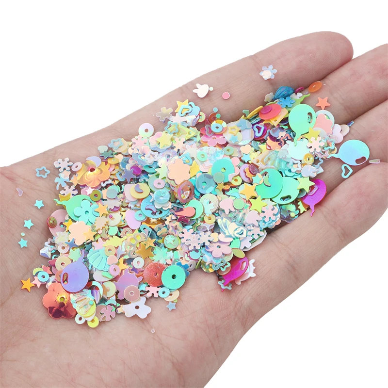 20g 3-10mm Mix Shapes Sequins Loose Art Glitter DIY Jewelry Decoration Sewing Wedding Party Crafts Women's Garment Accessories
20g 3-10mm Mix Shapes Sequins Loose Art Glitter DIY Jewelry Decoration Sewing Wedding Party Crafts Women's Garment Accessories