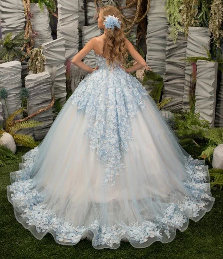 Customized Elegant Flower Girl Dresses for Wedding Applique Tulle Sleeveless Kids Birthday Party Sheer Neck First Communion Gown
Customized Elegant Flower Girl Dresses for Wedding Applique Tulle Sleeveless Kids Birthday Party Sheer Neck First Communion Gown