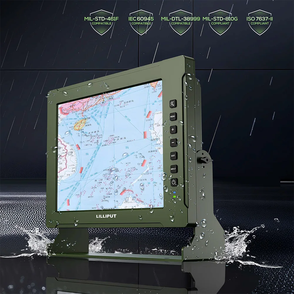 10.4" IP65 Waterproof Touchscreen Monitor High Brightness Night Vision for Industrial Marine Vehicle Boat Railway
10.4" IP65 Waterproof Touchscreen Monitor High Brightness Night Vision for Industrial Marine Vehicle Boat Railway