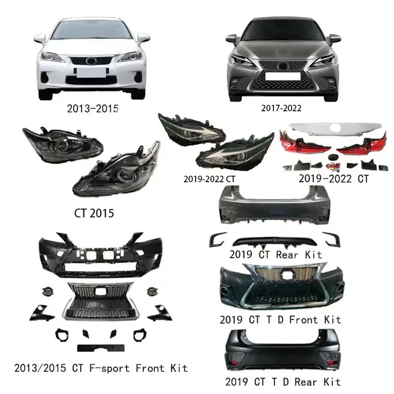 CZJF Front Bumper Kit CT200h 2013 Upgrade to 2015 2017 up to 2020 Led Headlight Rear Bumper Body Kit Tail Light
CZJF Front Bumper Kit CT200h 2013 Upgrade to 2015 2017 up to 2020 Led Headlight Rear Bumper Body Kit Tail Light