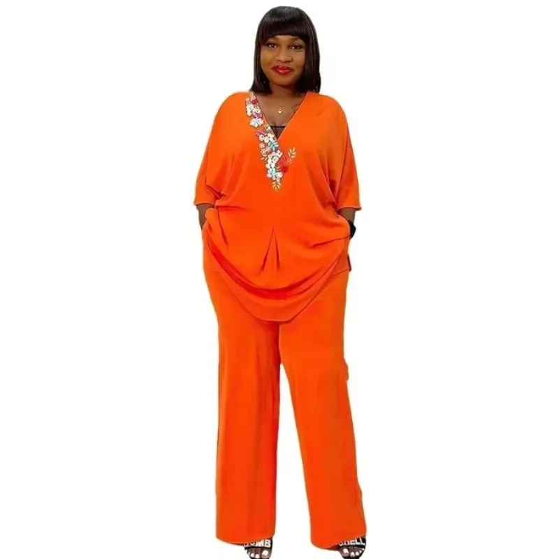 2 Piece Set African Clothes For Women Tops And Wide Leg Pant Suits 2024 Summer New Printing Loose Casual Africa Outfits Sets
2 Piece Set African Clothes For Women Tops And Wide Leg Pant Suits 2024 Summer New Printing Loose Casual Africa Outfits Sets