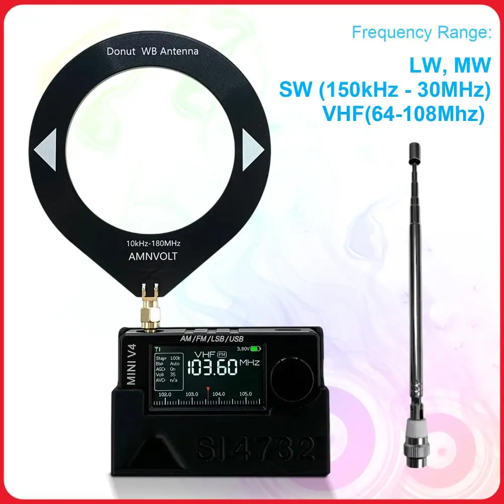 AMNVOLT V4 ATS MINI Radio 1.9inch IPS Screen LSB USB Transistor Pocket Radios TYPE-C Charging for Walking Hiking Camping
AMNVOLT V4 ATS MINI Radio 1.9inch IPS Screen LSB USB Transistor Pocket Radios TYPE-C Charging for Walking Hiking Camping