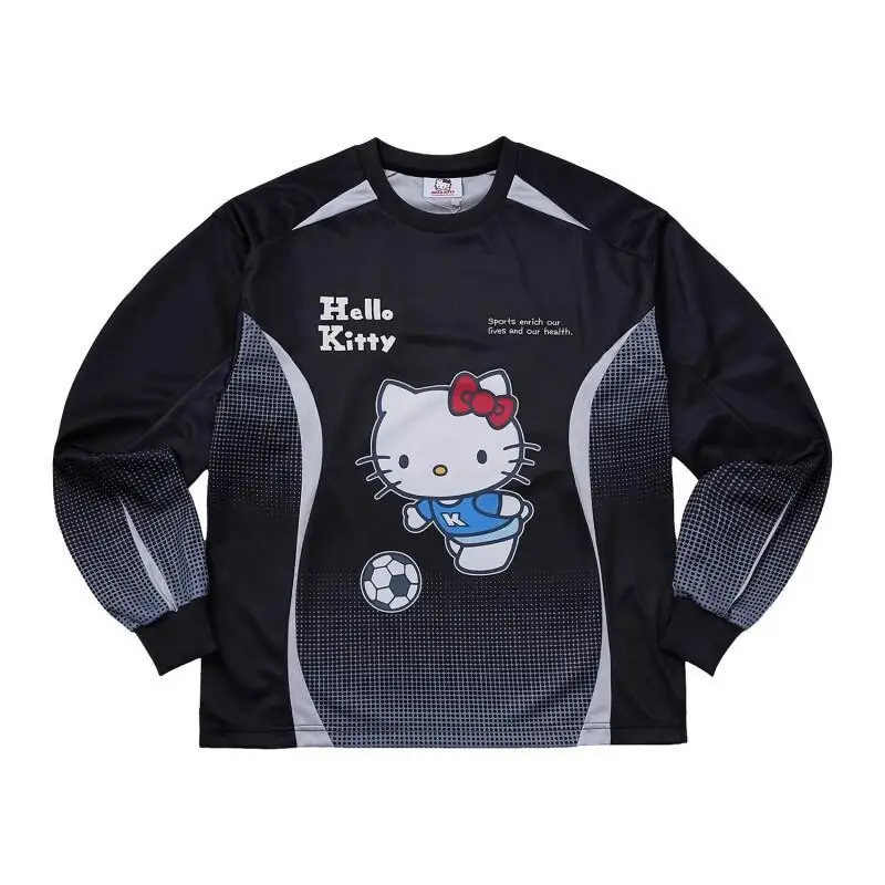 Женская толстовка Sanrio Hello Kitty, пуловер, топ, рубашка с длинными рукавами, верхняя одежда из полиэстера и хлопка, осенняя коллекция с цифровым принтом
Женская толстовка Sanrio Hello Kitty, пуловер, топ, рубашка с длинными рукавами, верхняя одежда из полиэстера и хлопка, осенняя коллекция с цифровым принтом