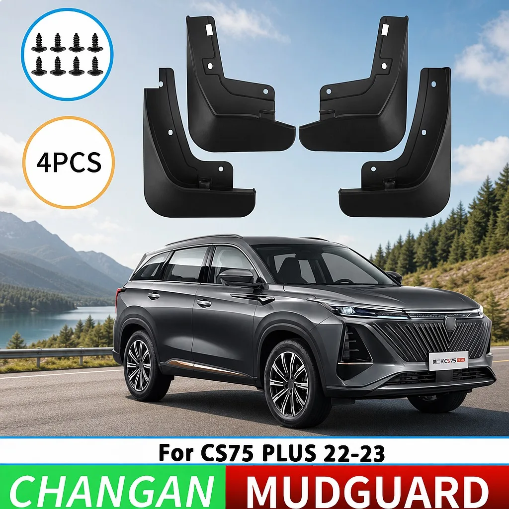 Splash Guards Mudguards for Changan CS75 PLUS 2022-2023 Front Rear Wheel Mud Flaps Car Accessories
Splash Guards Mudguards for Changan CS75 PLUS 2022-2023 Front Rear Wheel Mud Flaps Car Accessories