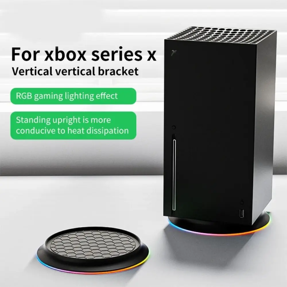 Охлаждающая подставка для игр RGB Plug Play с эффектом освещения, держатель игровой консоли, рассеивание тепла, противоскользящая для XBOX Series X
Охлаждающая подставка для игр RGB Plug Play с эффектом освещения, держатель игровой консоли, рассеивание тепла, противоскользящая для XBOX Series X