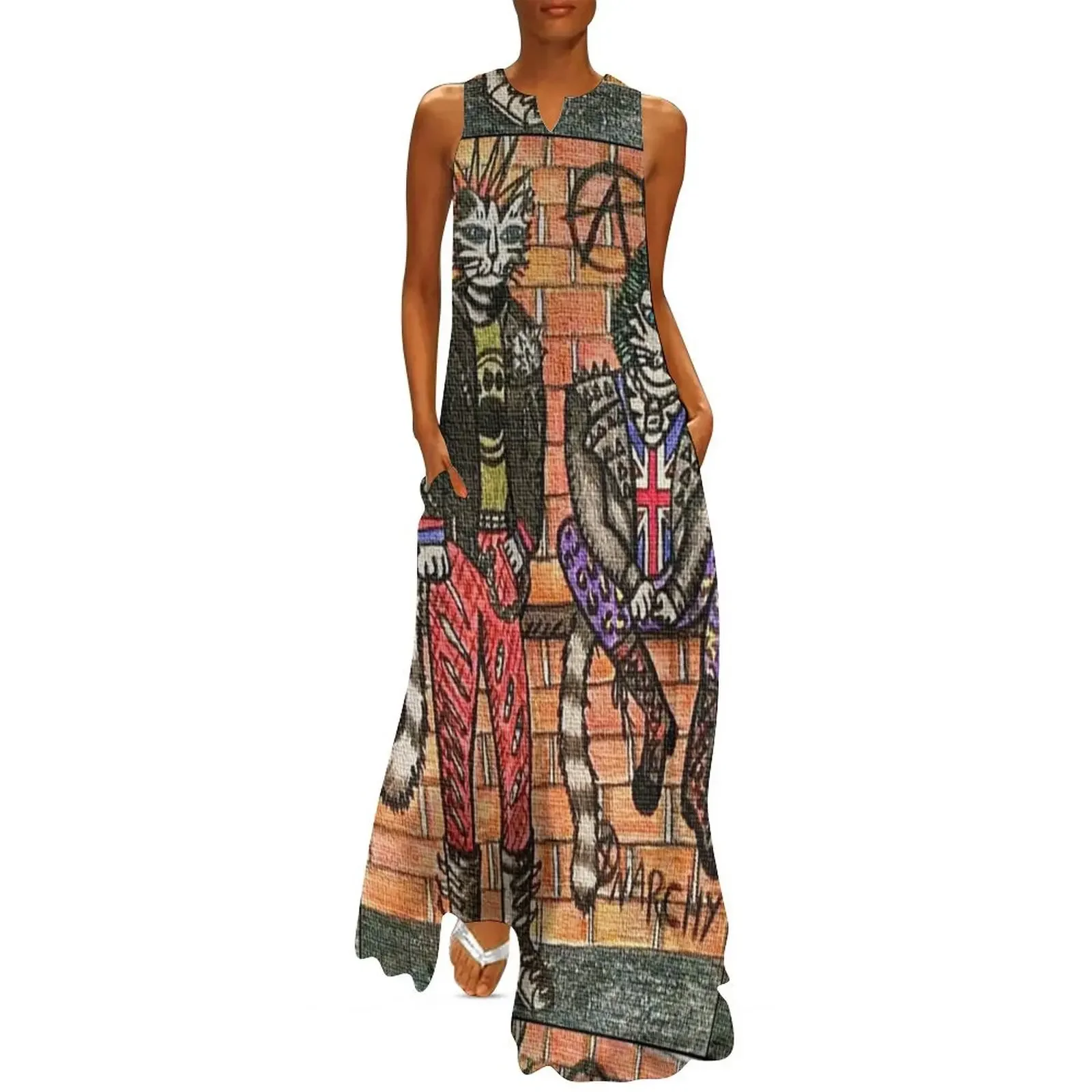 Punk Rock Cats Long Dress womens clothing dresses ladies 2025 summer Womens dresses Dress
Punk Rock Cats Long Dress womens clothing dresses ladies 2025 summer Womens dresses Dress