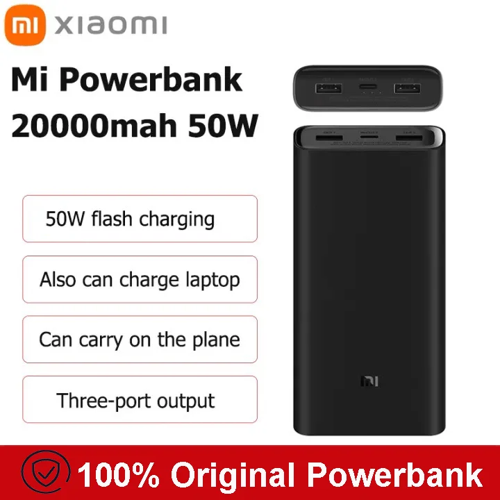 Оригинальный внешний аккумулятор Xiaomi Power Bank 3 20000 мАч 50 Вт PB200SZM внешний аккумулятор 3 USB Type-EC Быстрая зарядка портативное зарядное устройство 20000 мАч
Оригинальный внешний аккумулятор Xiaomi Power Bank 3 20000 мАч 50 Вт PB200SZM внешний аккумулятор 3 USB Type-EC Быстрая зарядка портативное зарядное устройство 20000 мАч